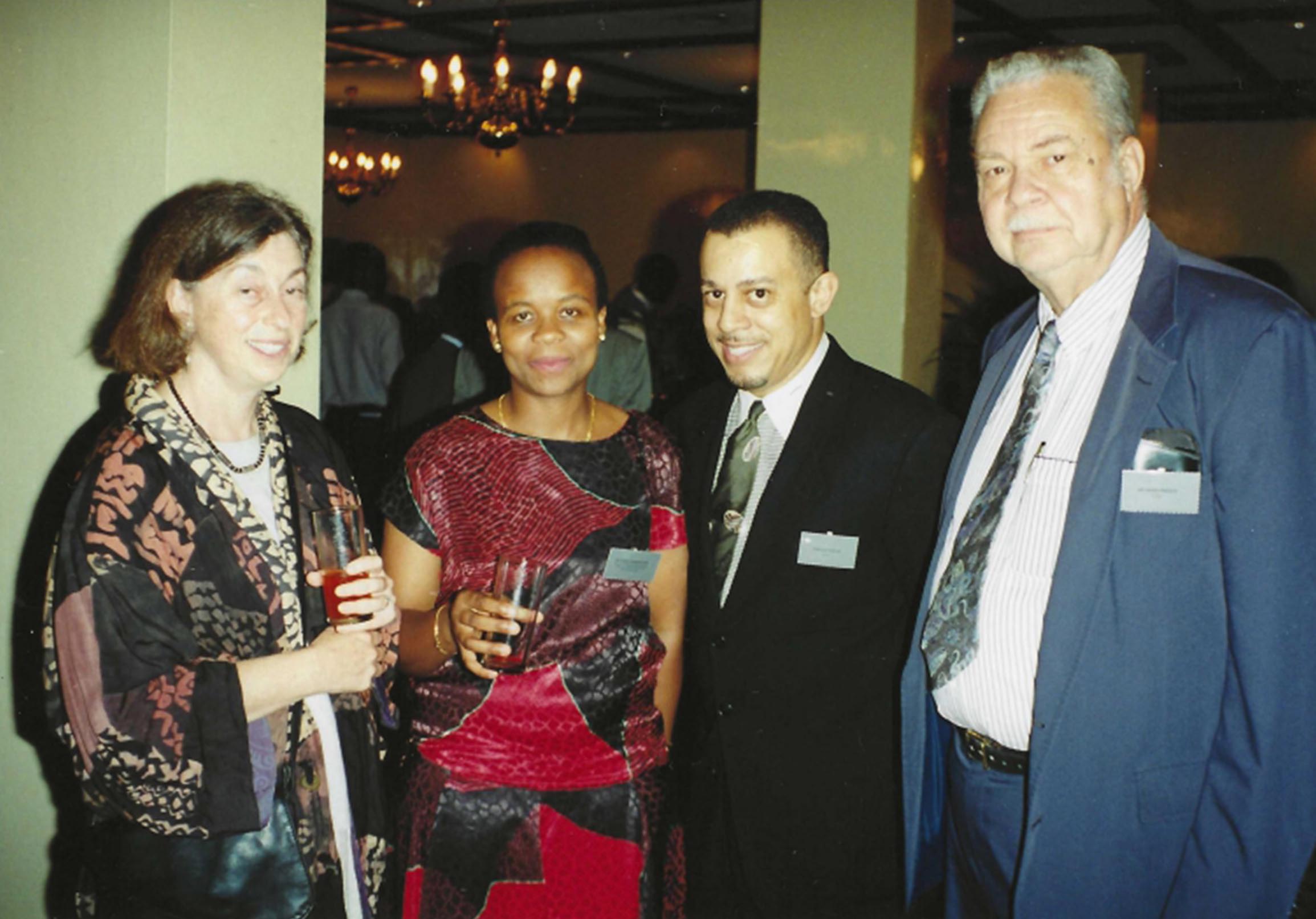 Dr. David French, Donald Temple, Gwen Ramokgopa, and USAID Zambia Rep