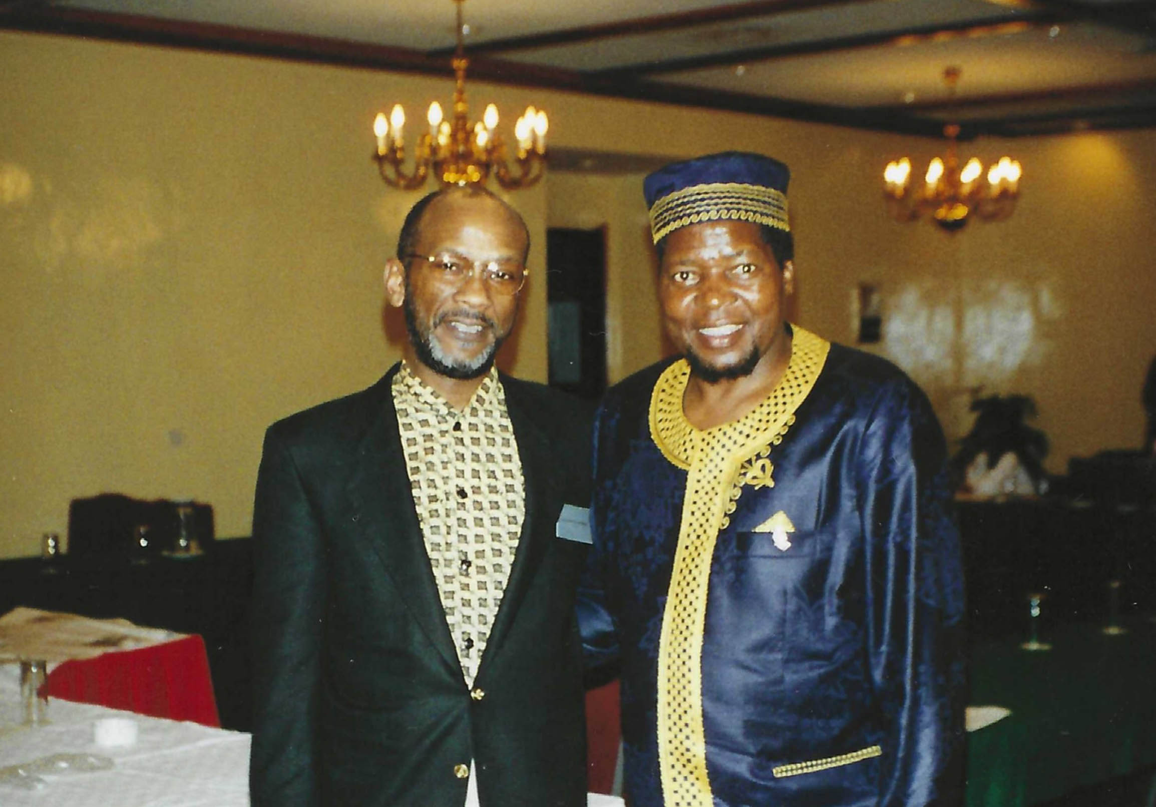 Dr. Stephen Vaughan and Dr. Joe Maelane at IME Steering Committee Workshop in Lusaka Zambia