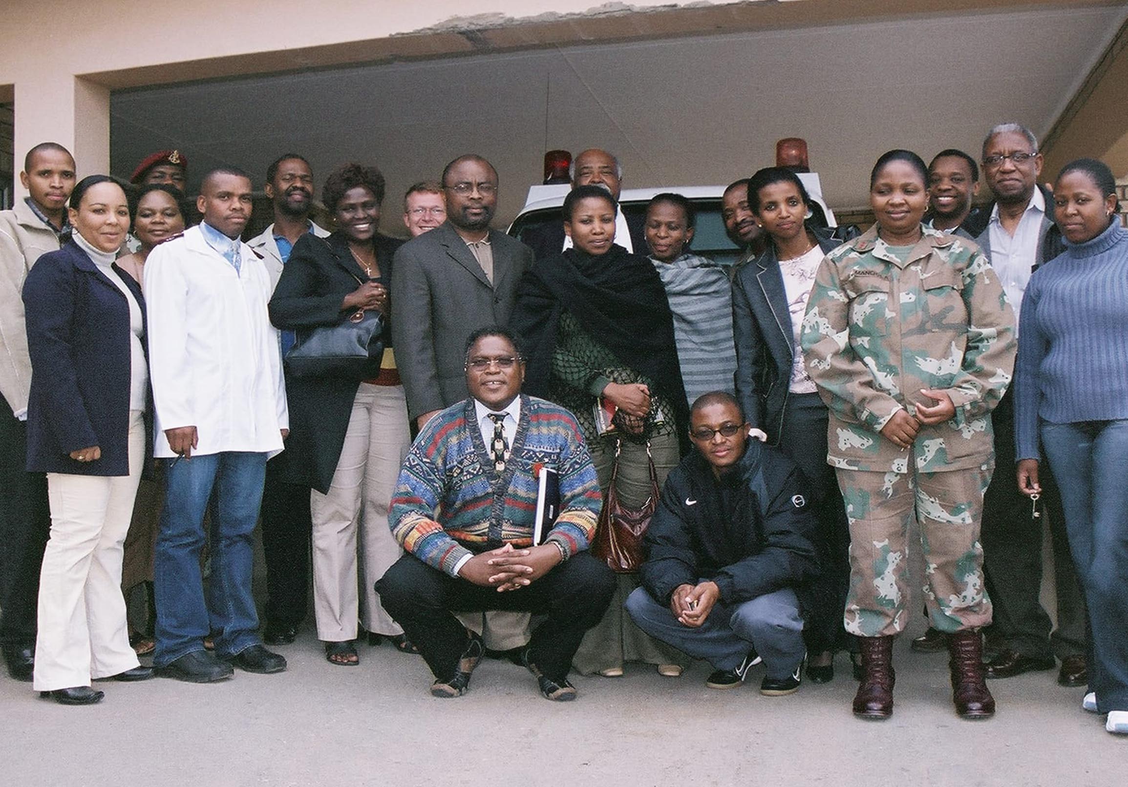 IME reps & SANDF staff during need assessment Visits for the DoD Telemedicine project at a Military Medical Center in 2005