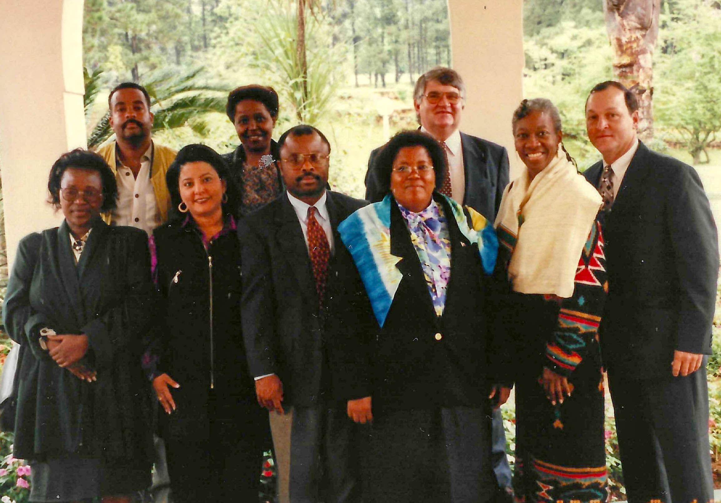 Group photo of former Health Ministers and the US IME Delegation during their visit to assess Swaziland's healthcare system after the IME Conference in Sun City, SA.
